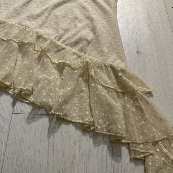 New London rose polka dot mesh skirt - Picture 3 of 4